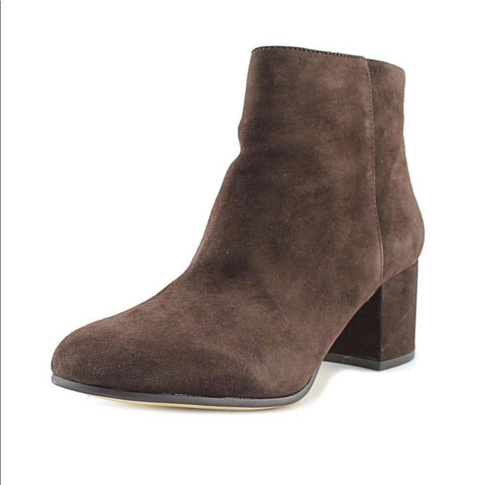 Lord & Taylor Elyssa Round Toe Suede Ankle Boot